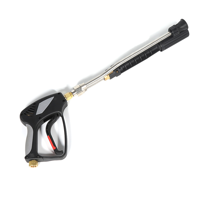 Ang high-pressure ng sambahayan ay pinalakas ang mahabang poste ng nozzle brush ng high-pressure na baril ng tubig