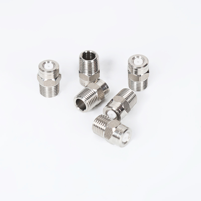 Flushing dust cone atomizing nozzle