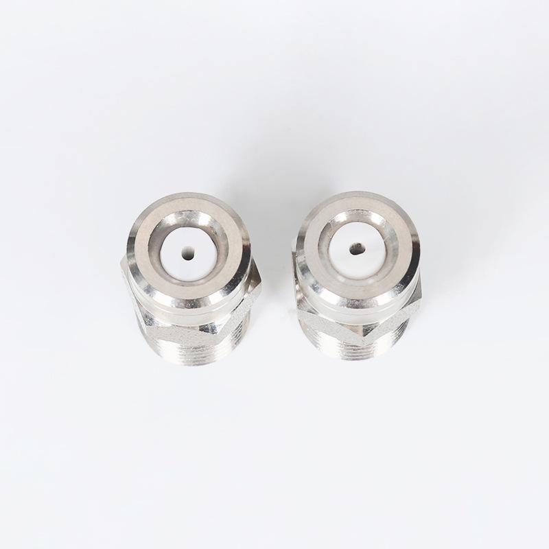 Flushing dust cone atomizing nozzle