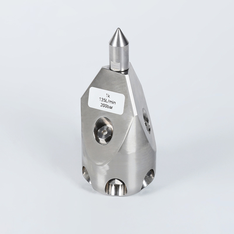 Paglilinis ng makina hindi kinakalawang na asero pipe mataas na presyon ng puncture nozzle